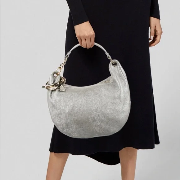 πHP π π Jimmy Choo Grained Leather Shoulder Bag - Picture 2 of 15